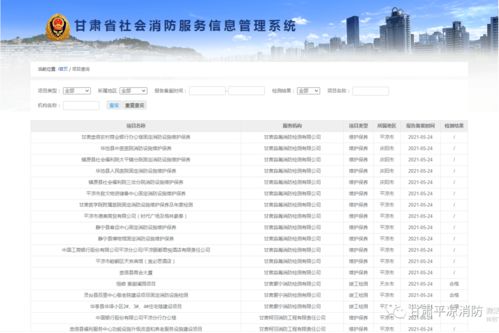 学党史办实事 平凉消防教你如何查询消防技术服务机构质量，筑牢安全防线
